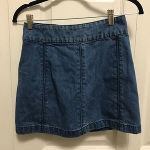 Free People Denim Skirt